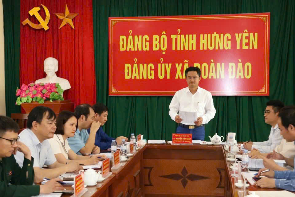 Đảng ủy xã Đoàn Đào sớm đưa nghị quyết Đại hội XIV của Đảng vào cuộc sống