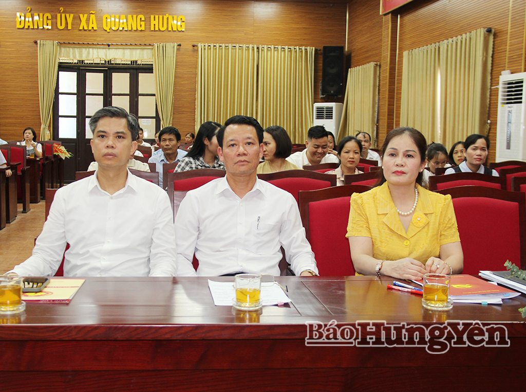 Xã Quang Hưng: Ra mắt mô hình “Chính quyền đồng hành, phục vụ người dân và doanh nghiệp”