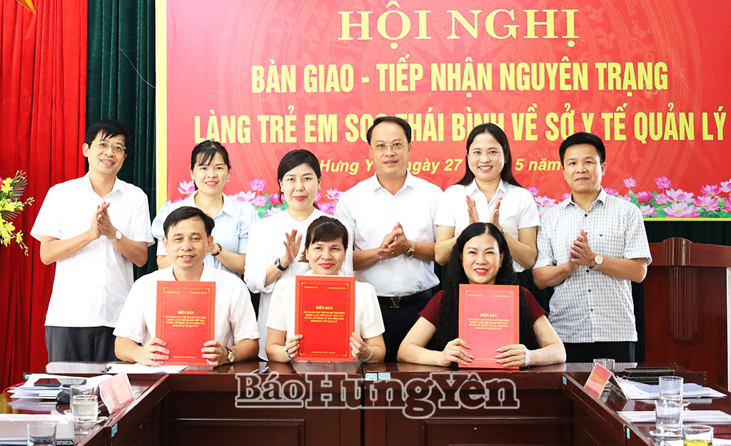 Bàn giao, tiếp nhận nguyên trạng Làng trẻ em SOS Thái Bình về Sở Y tế quản lý
