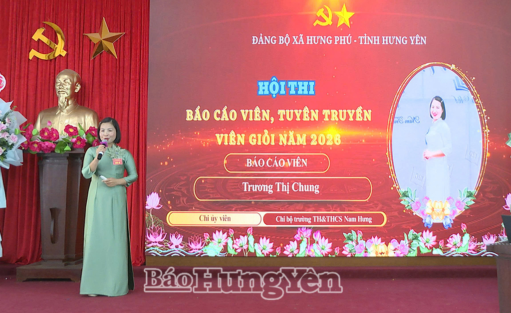 Lan toả hội thi báo cáo viên, tuyên truyền viên giỏi