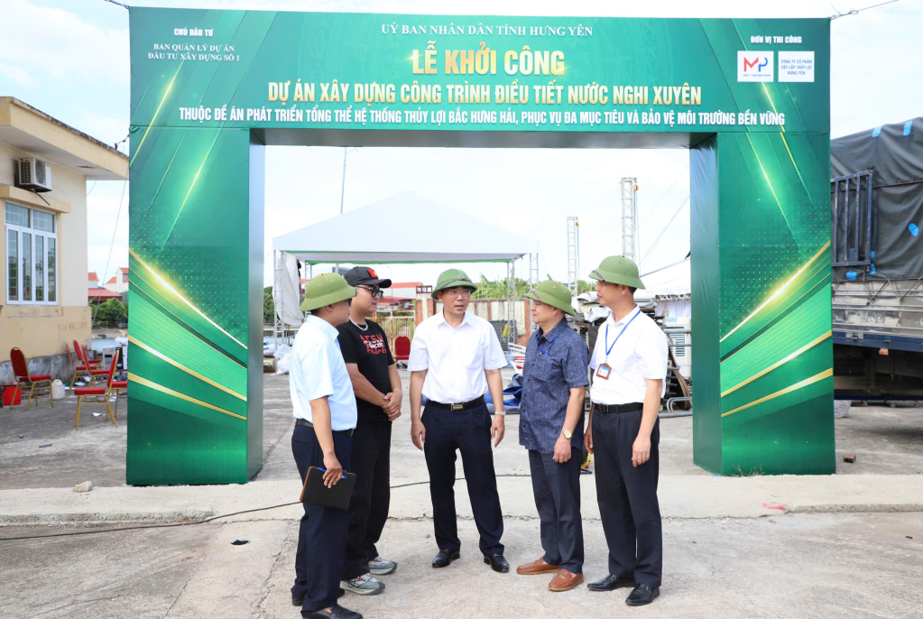 Sẵn sàng các điều kiện để khởi công dự án Xây dựng cống Nghi Xuyên tiêu thoát nước sông Cửu An ra sông Hồng