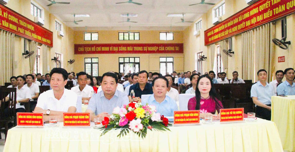Xã Long Hưng: Sơ kết 1 năm vận hành bộ máy của hệ thống chính trị và chính quyền địa phương 2 cấp