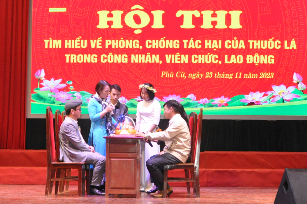 Hội thi tìm hiểu về phòng, chống tác hại của thuốc lá trong công nhân, viên chức, lao động