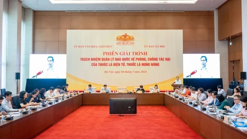 Giải trình về trách nhiệm quản lý nhà nước về phòng, chống tác hại của thuốc lá điện tử