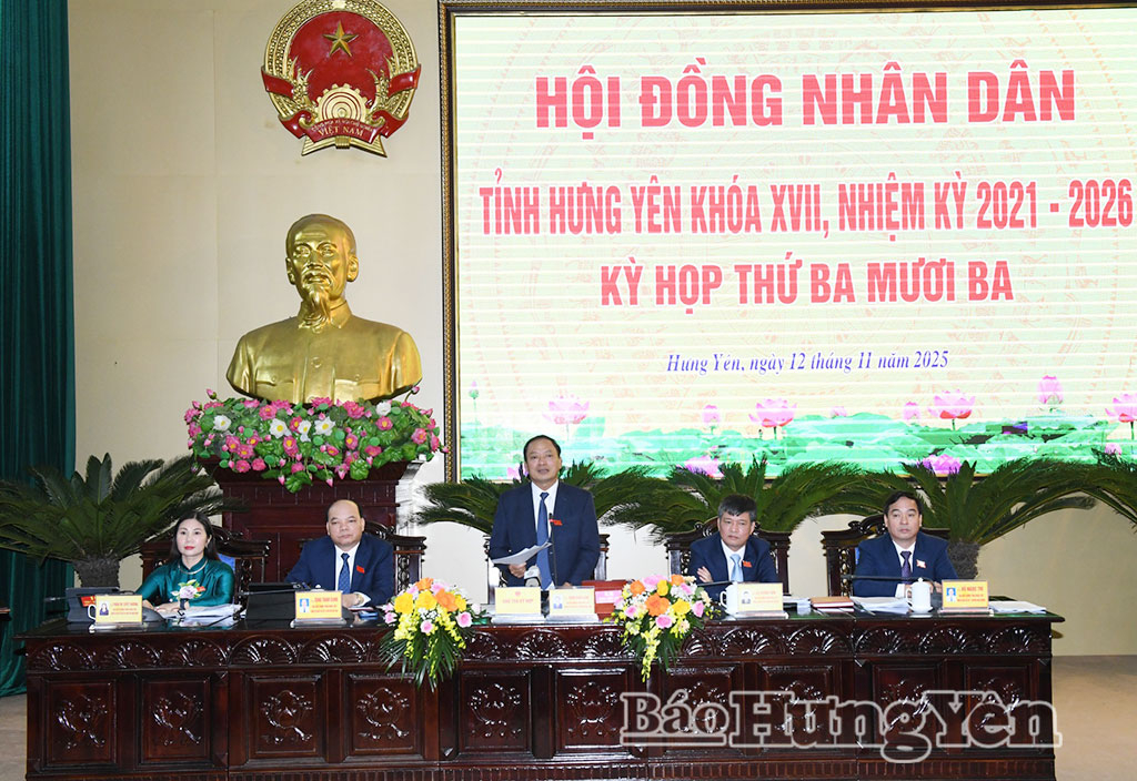 Kỳ họp thứ 33, HĐND tỉnh khóa XVII, nhiệm kỳ 2021 – 2026