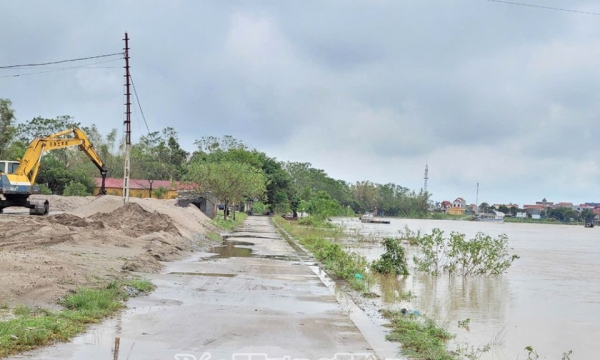 Tin cảnh báo ngập lụt khu vực cửa sông, ven biển tỉnh Hưng Yên