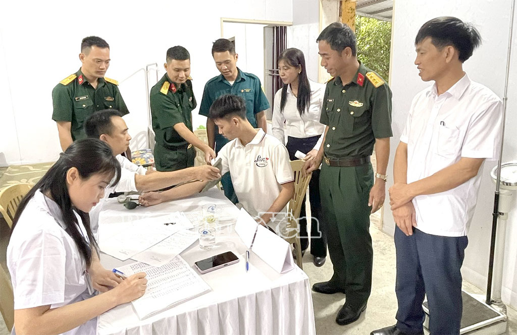 Các xã: Thụy Anh, Lê Quý Đôn, Hoàng Hoa Thám, Nam Đông Hưng khám sơ tuyển nghĩa vụ quân sự năm 2026