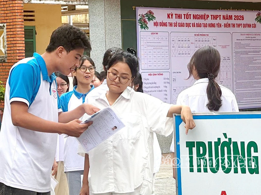 Kỳ thi tốt nghiệp THPT 2026: Hưng Yên có 409 bài thi đạt điểm 10