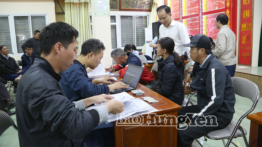 Chi trả tiền bồi thường giải phóng mặt bằng dự án Cụm công nghiệp Cồn Nhất