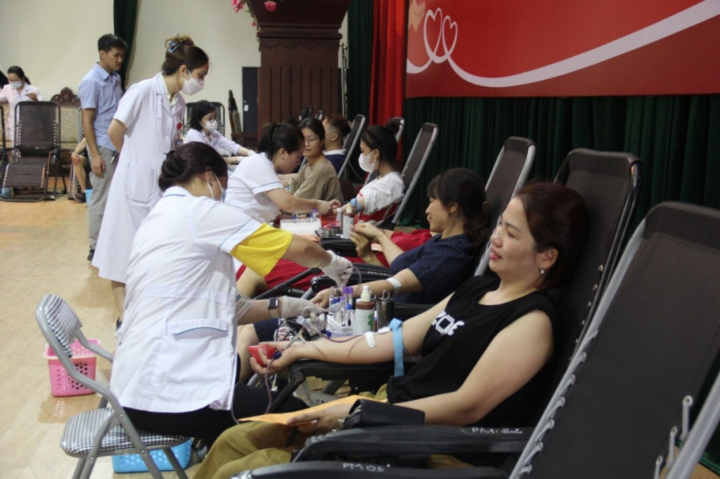 Tiếp nhận 793 đơn vị máu tại Ngày hội hiến máu nhân đạo