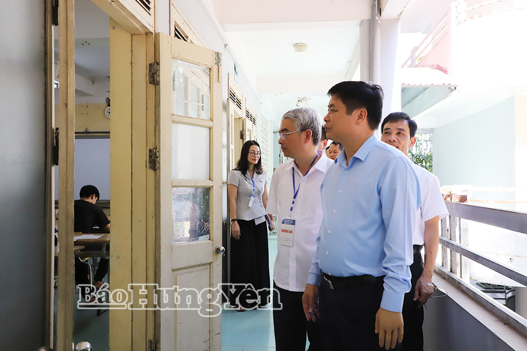 Kiểm tra công tác tổ chức coi thi tuyển sinh vào lớp 10 THPT công lập, năm học 2026-2027