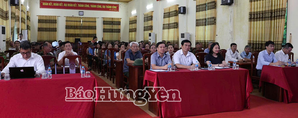 Xã Tân Hưng: Hơn 250 người dự hội nghị tuyên truyền, đối thoại chính sách bảo hiểm