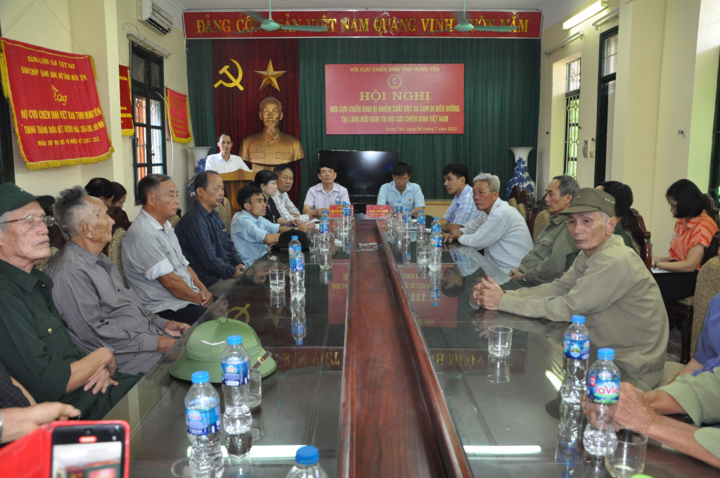 Hội Cựu chiến binh tỉnh: Gặp mặt cựu chiến binh bị nhiễm chất độc da cam/dioxin đi điều dưỡng