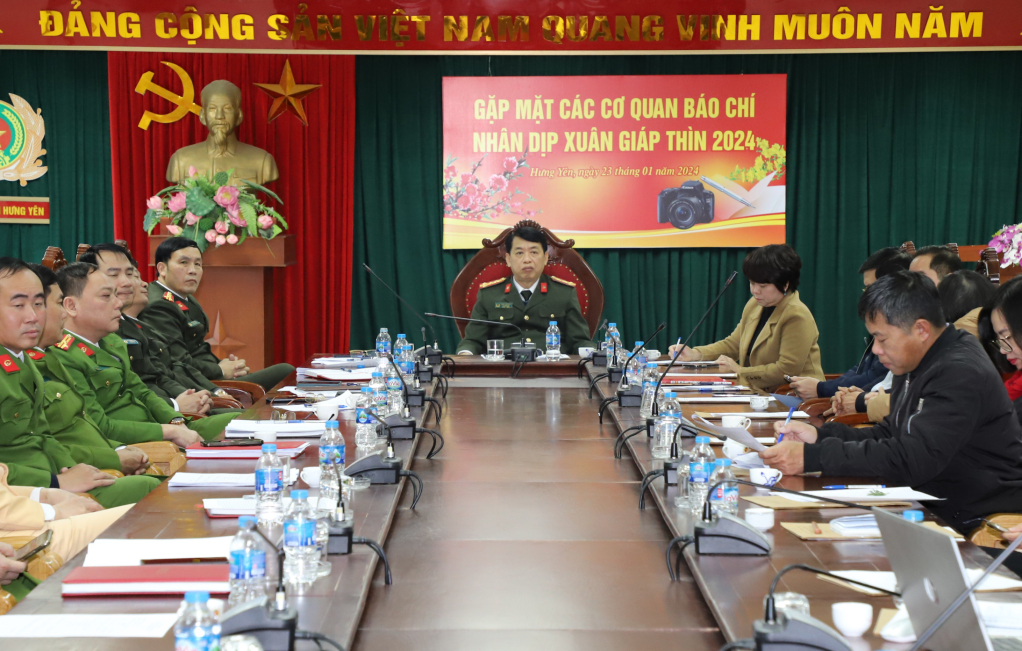 Công an tỉnh: Gặp mặt các cơ quan báo chí nhân dịp Xuân Giáp Thìn 2024