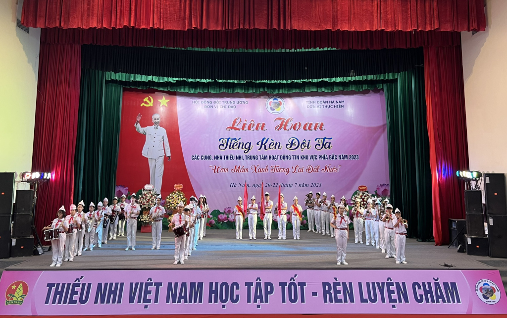 46 thiếu nhi Hưng Yên tham dự liên hoan “Tiếng kèn Đội ta” khu vực phía Bắc