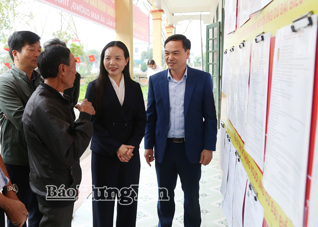 Kiểm tra công tác chuẩn bị bầu cử tại một số địa phương