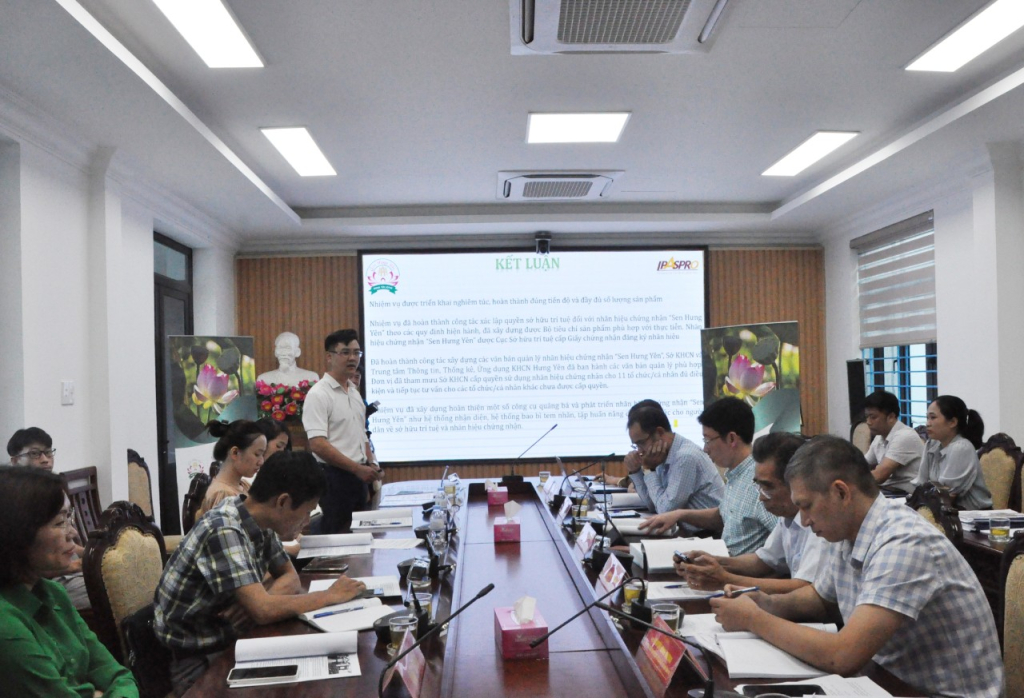 Tạo lập, quản lý và phát triển nhãn hiệu chứng nhận “Sen Hưng Yên”