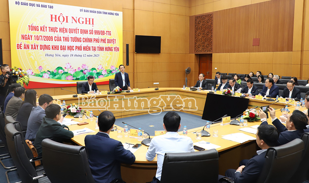 Hưng Yên mong muốn tiếp tục thực hiện Khu Đại học Phố Hiến với quyết tâm cao hơn, kế hoạch cụ thể hơn