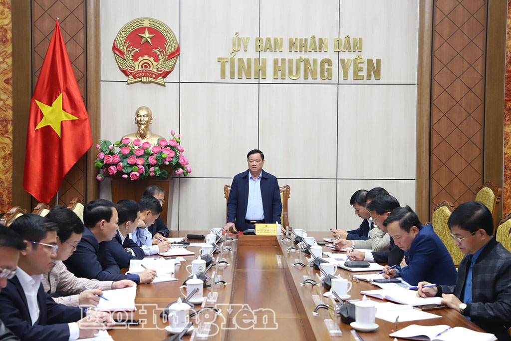 UBND tỉnh xem xét, cho ý kiến về chủ trương đầu tư Dự án đầu tư xây dựng tuyến đường từ phường Phố Hiến đến xã Hưng Hà, tỉnh Hưng Yên