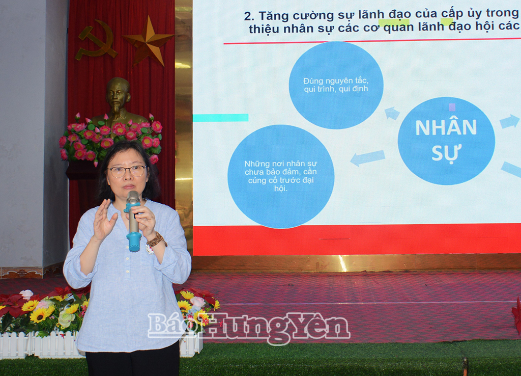 Tập huấn công tác chuẩn bị tổ chức đại hội đại biểu Hội Chữ thập đỏ các cấp 