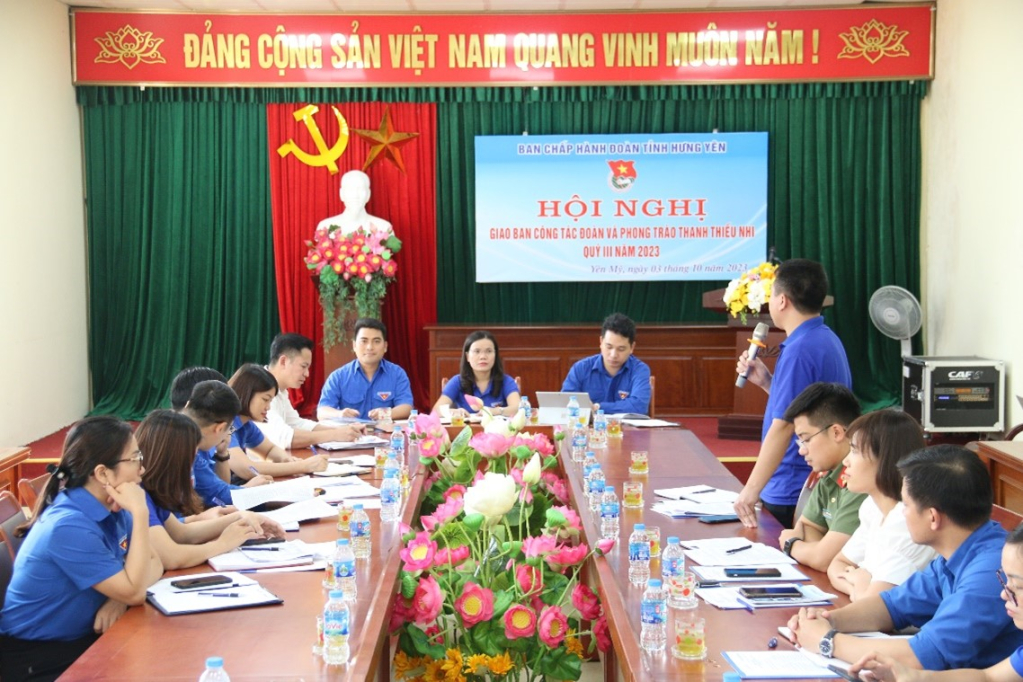 Giao ban công tác Đoàn và phong trào thanh, thiếu nhi quý III