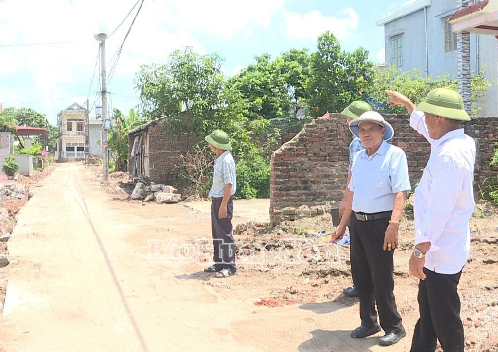 Lan tỏa phong trào hiến đất làm đường tại xã Ngọc Lâm