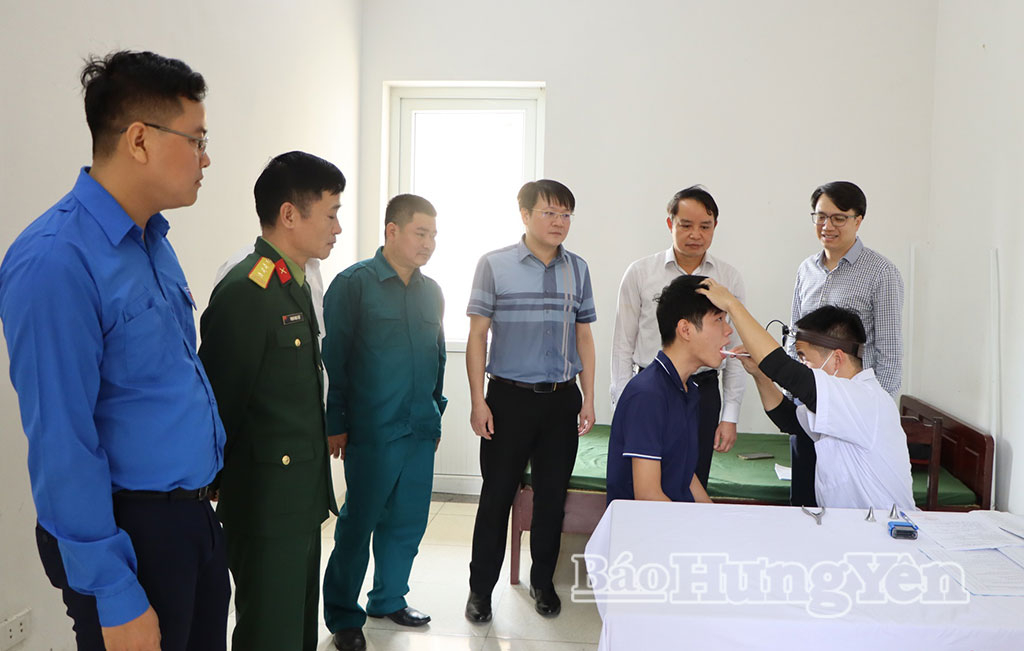 Xã Vũ Quý khám tuyển sức khỏe nghĩa vụ quân sự năm 2026