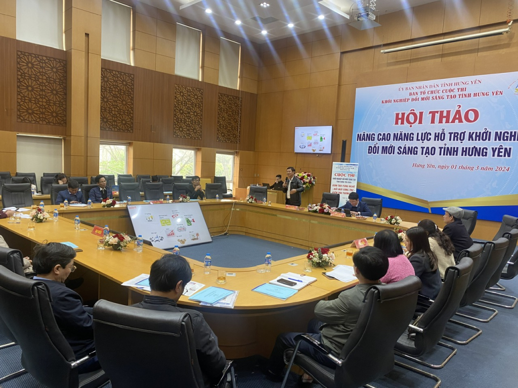 Hội thảo Nâng cao năng lực hỗ trợ khởi nghiệp đổi mới sáng tạo tỉnh Hưng Yên