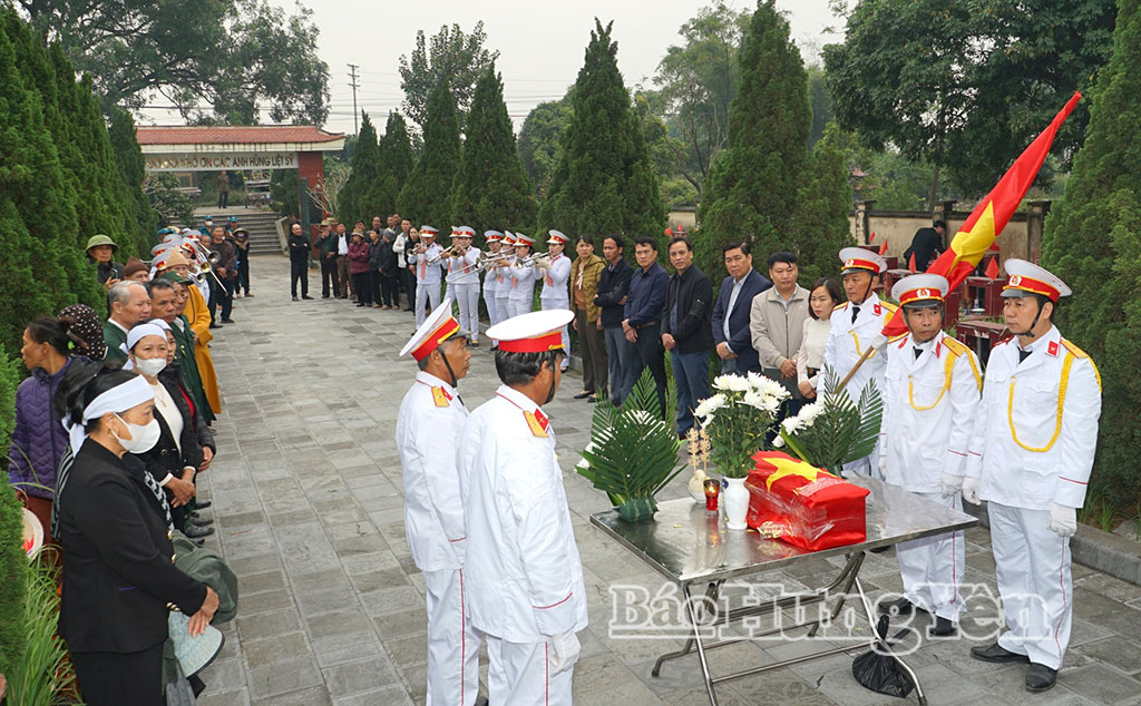 Xã Nghĩa Dân tổ chức lễ đón nhận, truy điệu và an táng hài cốt liệt sĩ