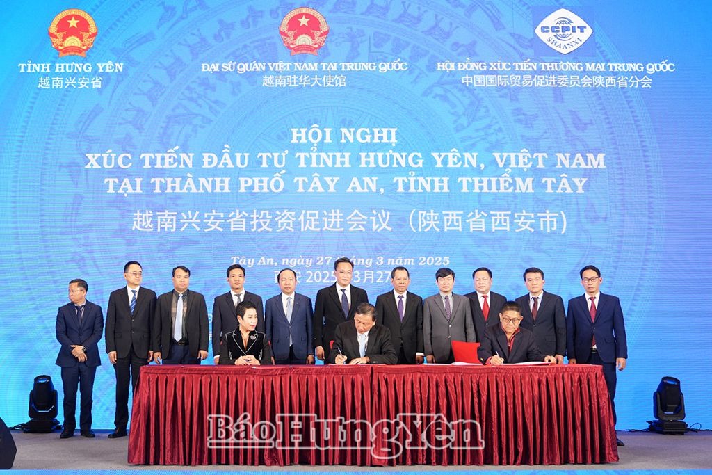 Đoàn công tác tỉnh Hưng Yên xúc tiến đầu tư tại thành phố Tây An
