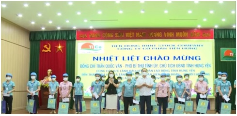  Đồng chí Trần Quốc Văn, Phó Bí thư Tỉnh ủy, Chủ tịch UBND tỉnh thăm, làm việc tại Công ty Cổ phần Tiên Hưng (Tiên Lữ)