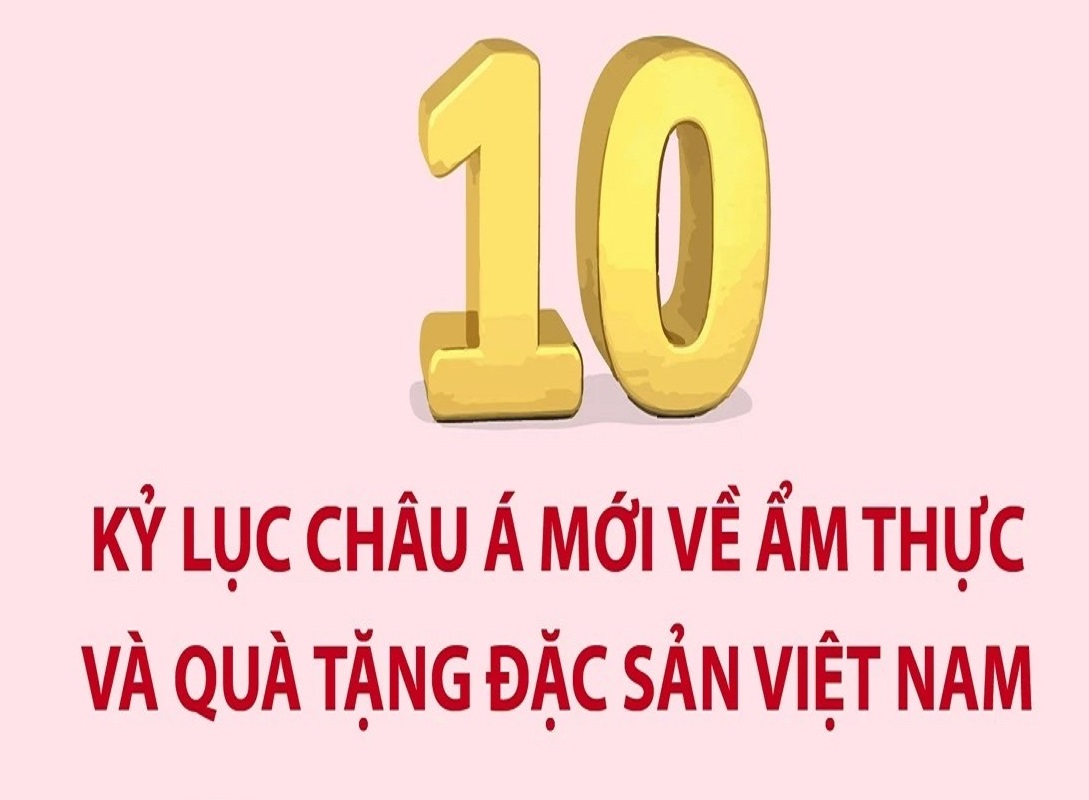 10 Kỷ lục châu Á mới về ẩm thực và quà tặng đặc sản Việt Nam