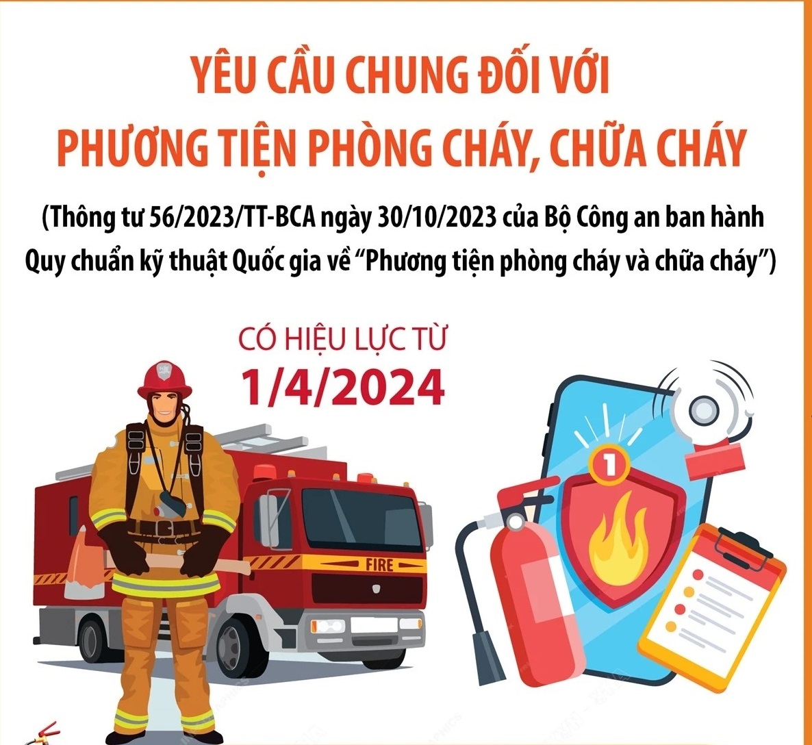 Yêu cầu chung đối với phương tiện phòng cháy, chữa cháy